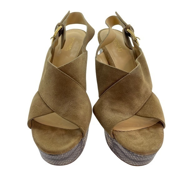 Michael Kors faux snake skin heels size 7 - Picture 4 of 5